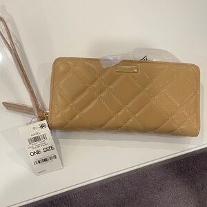 INC International Concepts Tan Quilted Wallet